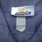 Dickies 80s Vintage USA Made Chambray Shirt XL Blue Work Shirt