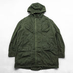 Vintage 1970s Belgian Army M-64 Mod Parka XL Khaki SEYNTEX 1977