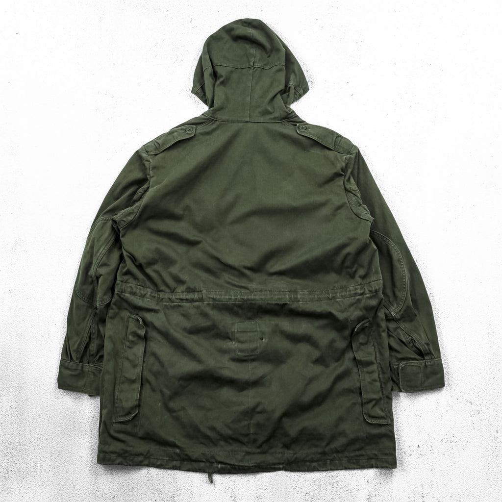 Vintage 1970s Belgian Army M-64 Mod Parka XL Khaki SEYNTEX 1977