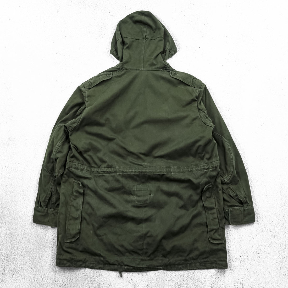 Vintage 1970s Belgian Army M-64 Mod Parka XL Khaki SEYNTEX 1977