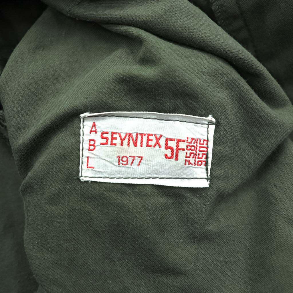 Vintage 1970s Belgian Army M-64 Mod Parka XL Khaki SEYNTEX 1977