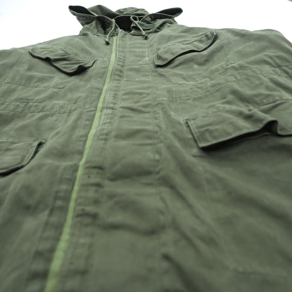 Vintage 1970s Belgian Army M-64 Mod Parka XL Khaki SEYNTEX 1977