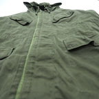 Vintage 1970s Belgian Army M-64 Mod Parka XL Khaki SEYNTEX 1977