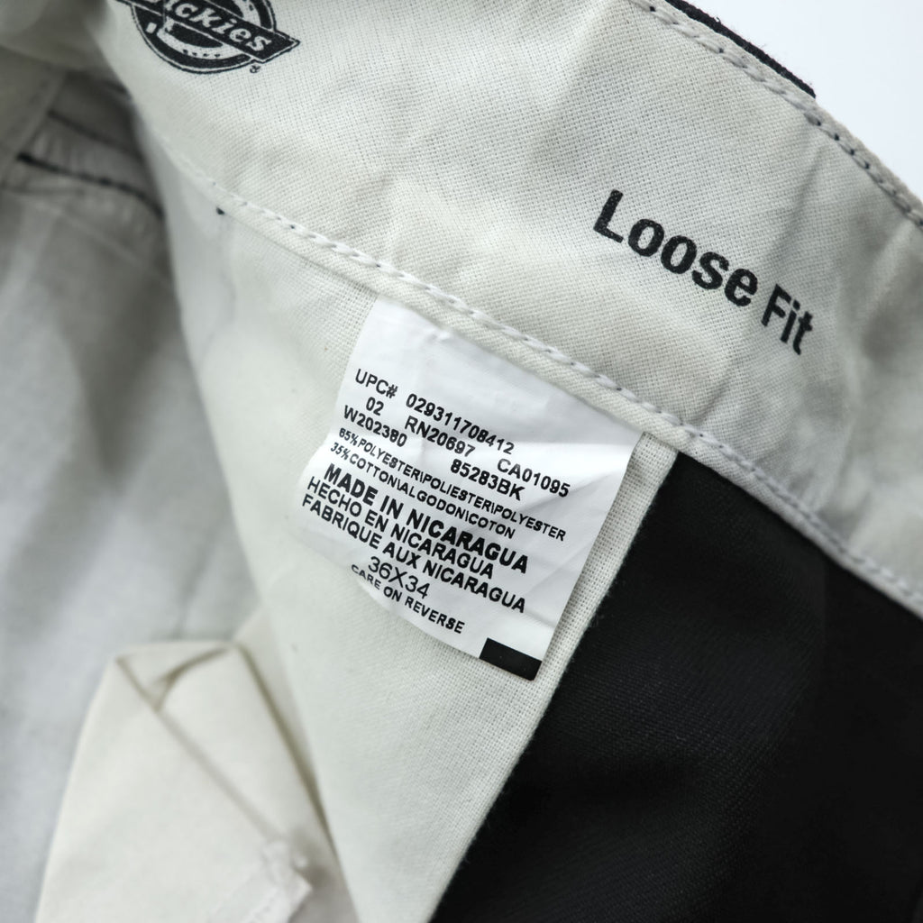Dickies ルーズフィット ダブルニー チノパンツ ワークパンツ XL ブラック LOOSE FIT 85283BK