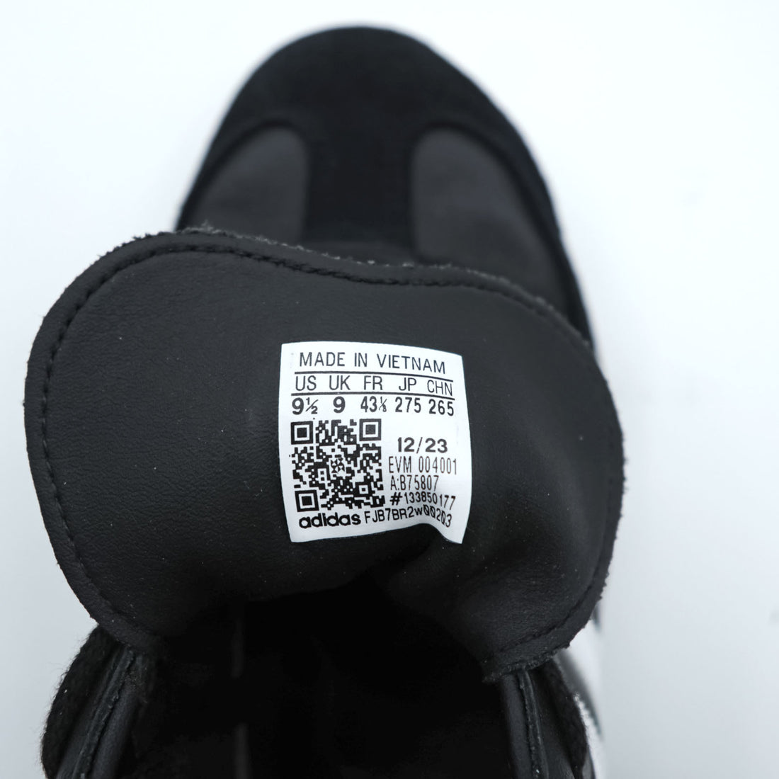 adidas originals サンバ SAMBA OG ローカットスニーカー 27.5cm ブラック ホワイト 未使用品 B75807