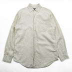 LANDS' END 90s Vintage Linen shirt, size M, beige