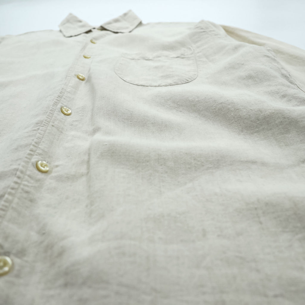 LANDS' END 90s Vintage Linen shirt, size M, beige