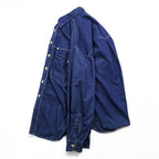 VERSACE 90s Vintage Denim Shirt, Size XL and up, Blue, JEANS COUTURE, Medusa Buttons