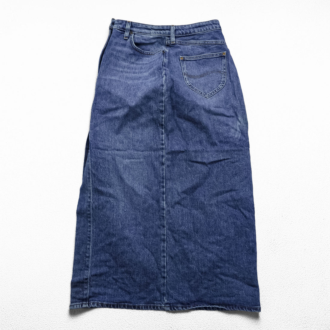 Lee フロントスリット デニム ロングスカート L インディゴ ブルー ULTRA LONG SPLIT USAモデル