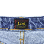 Lee フロントスリット デニム ロングスカート L インディゴ ブルー ULTRA LONG SPLIT USAモデル