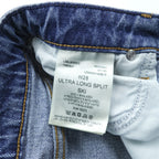 Lee フロントスリット デニム ロングスカート L インディゴ ブルー ULTRA LONG SPLIT USAモデル