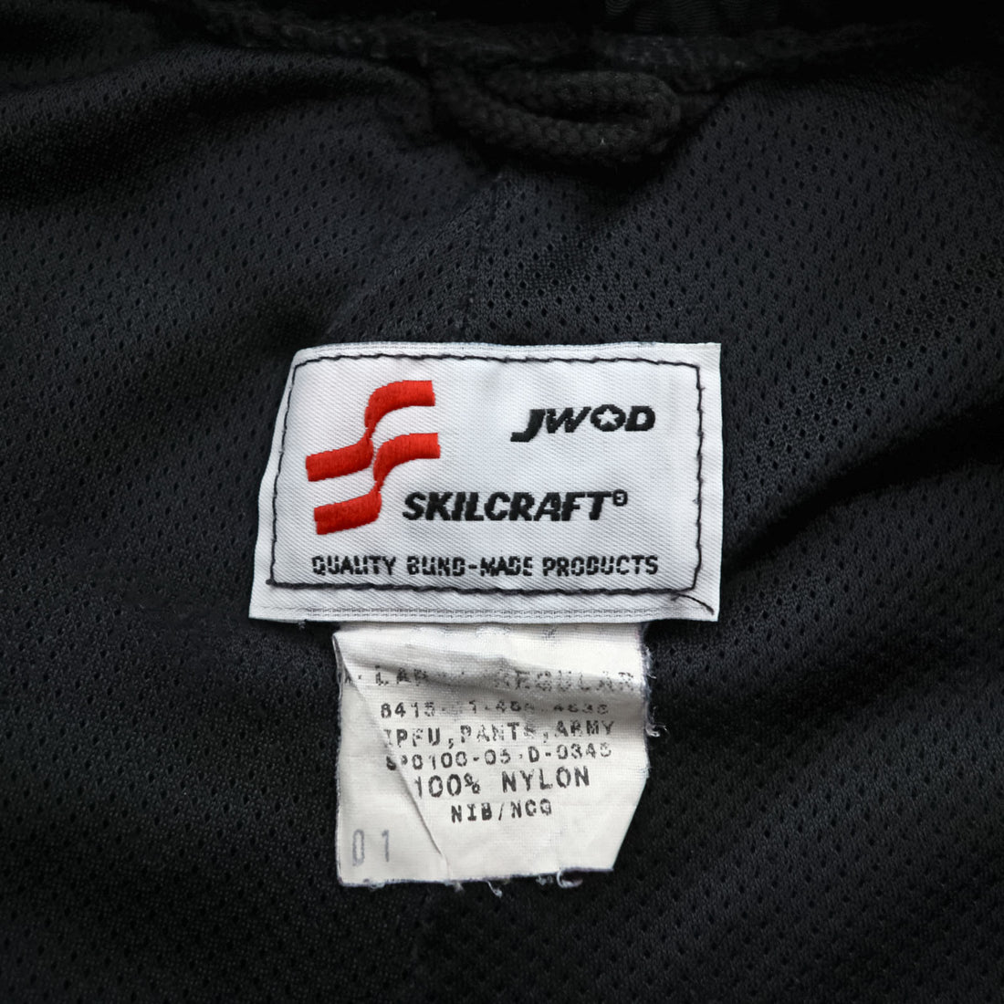 JWOOD SKILCRAFT Vintage 00s US ARMY IPFU PT Track Pants - Black, XL~, Waterproof, Water Repellent, Quick-Drying, Breathable