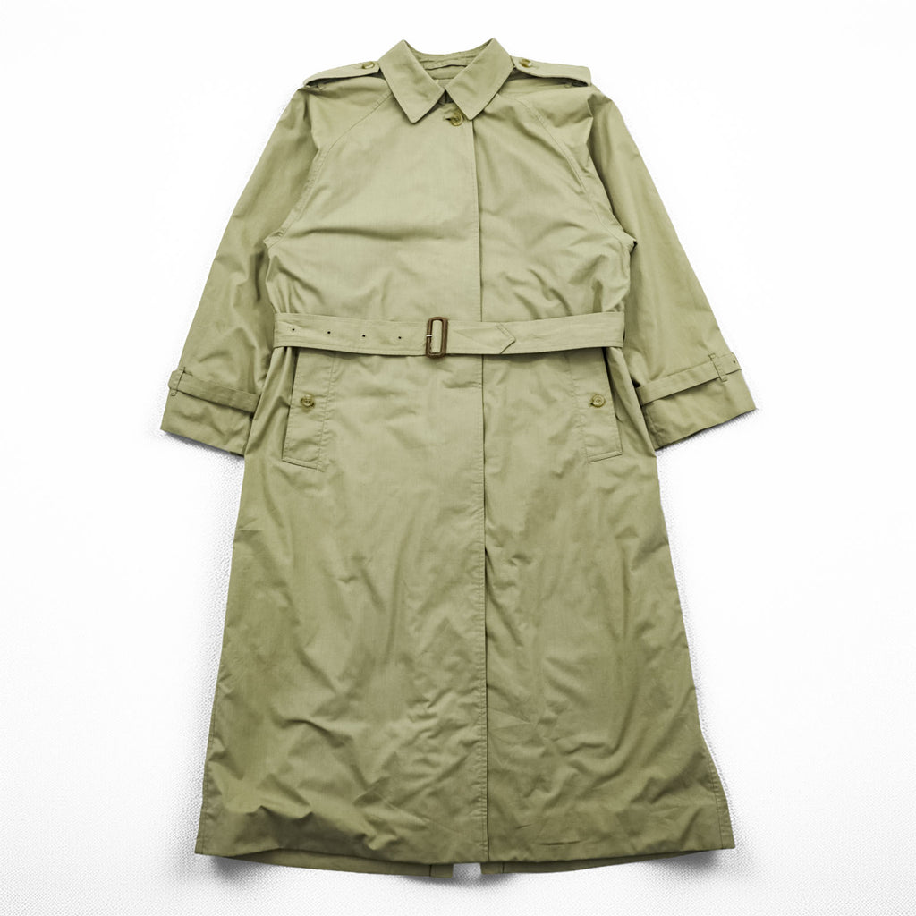 BURBERRY 英国製 90年代 ヴィンテージ バルマカーン ステンカラーコート トレンチコート XL ベルト付 エポレット 裏地チェック イングランド製