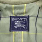 BURBERRY 英国製 90年代 ヴィンテージ バルマカーン ステンカラーコート トレンチコート XL ベルト付 エポレット 裏地チェック イングランド製