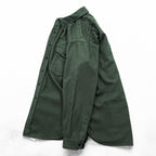 Vintage 1970s Pendleton Outdoorsman Solid Green Wool Shirt USA Made XL