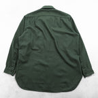 Vintage 1970s Pendleton Outdoorsman Solid Green Wool Shirt USA Made XL
