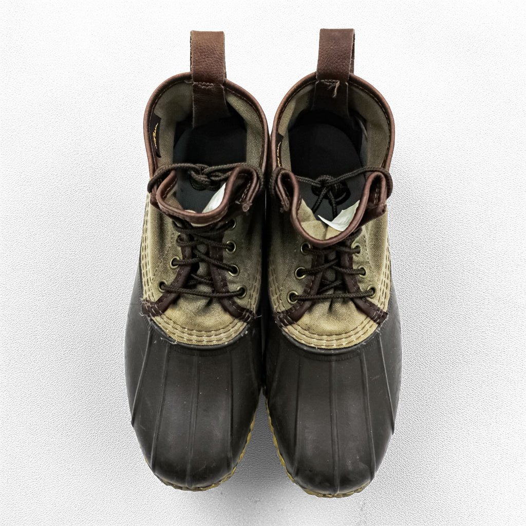 L.L.Bean USA製 ビーンブーツ ハンティングブーツ 27cm ブラウン キャンバス ラバー MAINE HUNTING SHOE 270716
