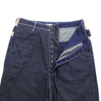 KAPITAL Japan Made Pierrot Pants Denim Sarouel Pants M Indigo Blue Color Block