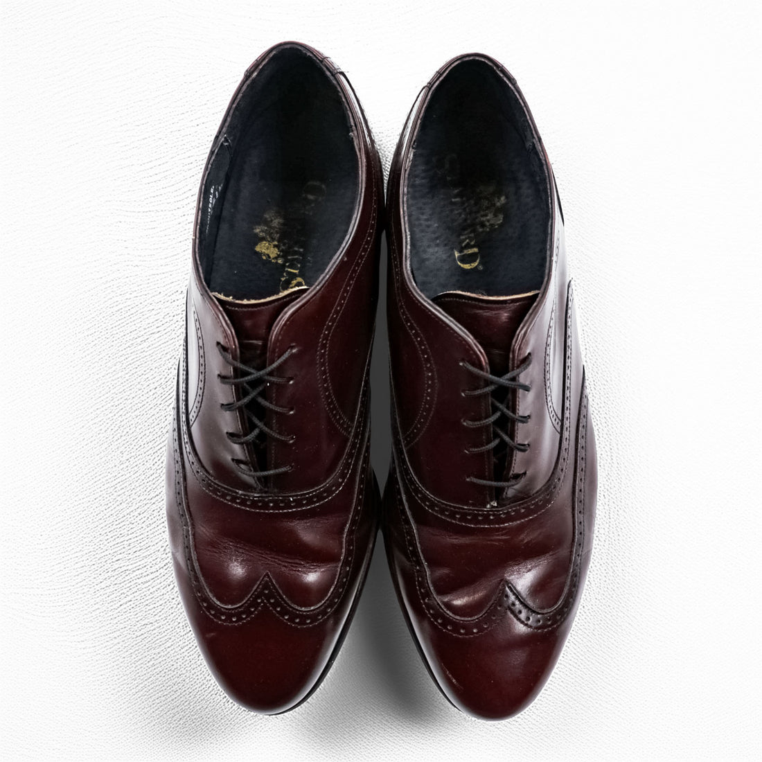 STAFFORD 80年代 USA製 ウィングチップ ドレスシューズ 革靴 27.5cm レザー フルブローグ メダリオン 15214