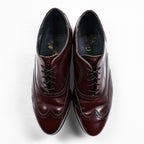 STAFFORD 80年代 USA製 ウィングチップ ドレスシューズ 革靴 27.5cm レザー フルブローグ メダリオン 15214