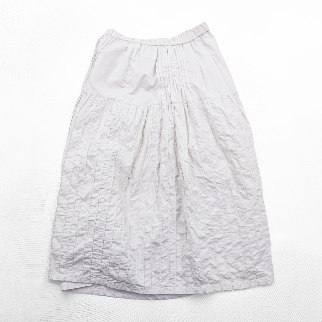 ISSEY MIYAKE HaaT インド製 ギャザー フレア スカート M ピンク HaaTH ピンタック プリーツ HA02FG762