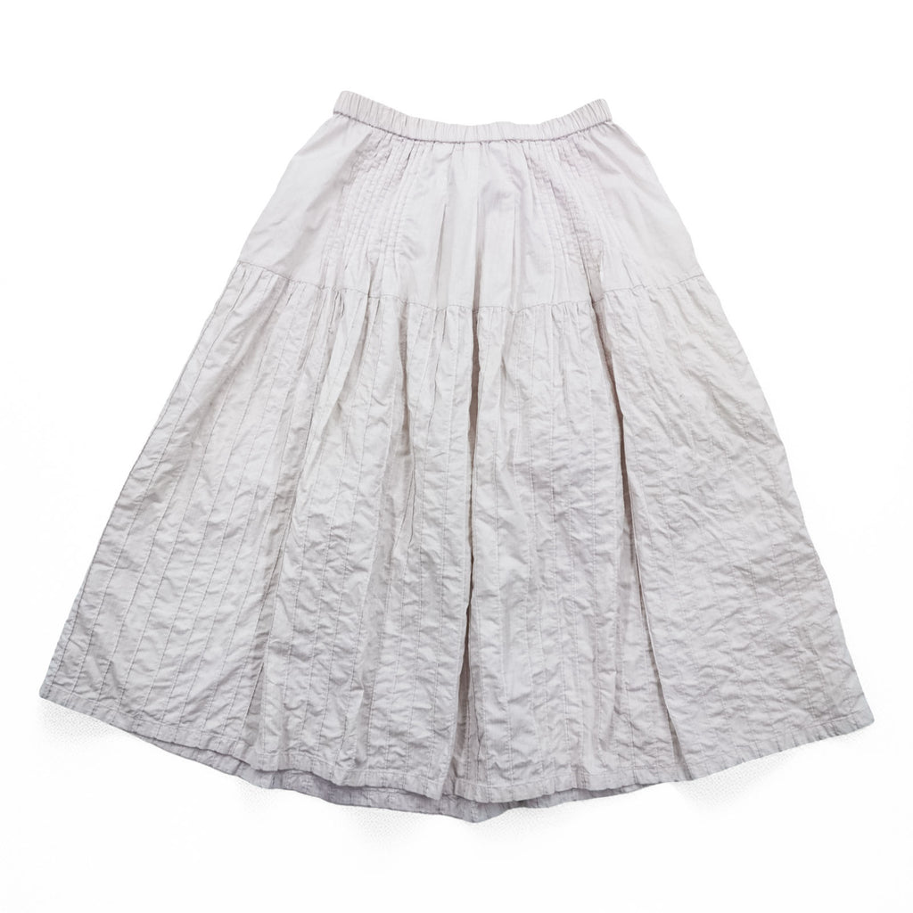 ISSEY MIYAKE HaaT インド製 ギャザー フレア スカート M ピンク HaaTH ピンタック プリーツ HA02FG762