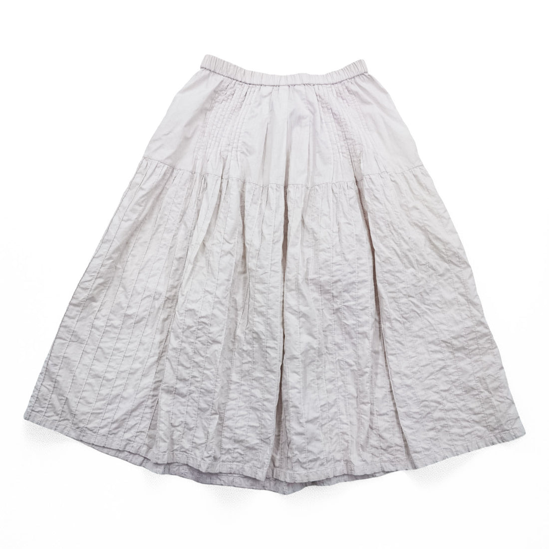ISSEY MIYAKE HaaT インド製 ギャザー フレア スカート M ピンク HaaTH ピンタック プリーツ HA02FG762