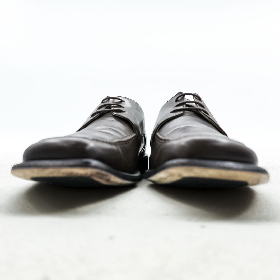 KENNETH COLE 90年代 スクエアトゥ Uチップ ドレスシューズ 革靴 27cm ブラウン レザー M72305