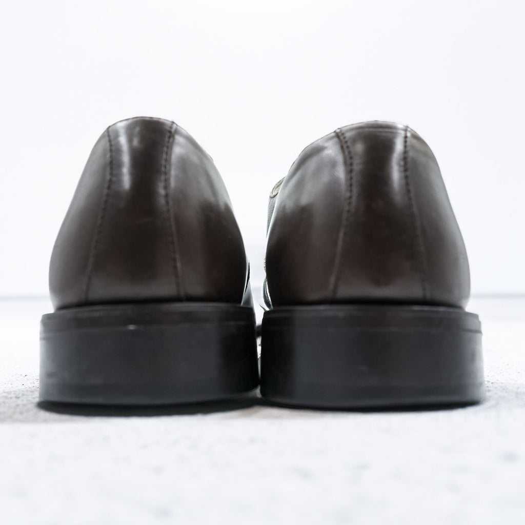 KENNETH COLE 90年代 スクエアトゥ Uチップ ドレスシューズ 革靴 27cm ブラウン レザー M72305