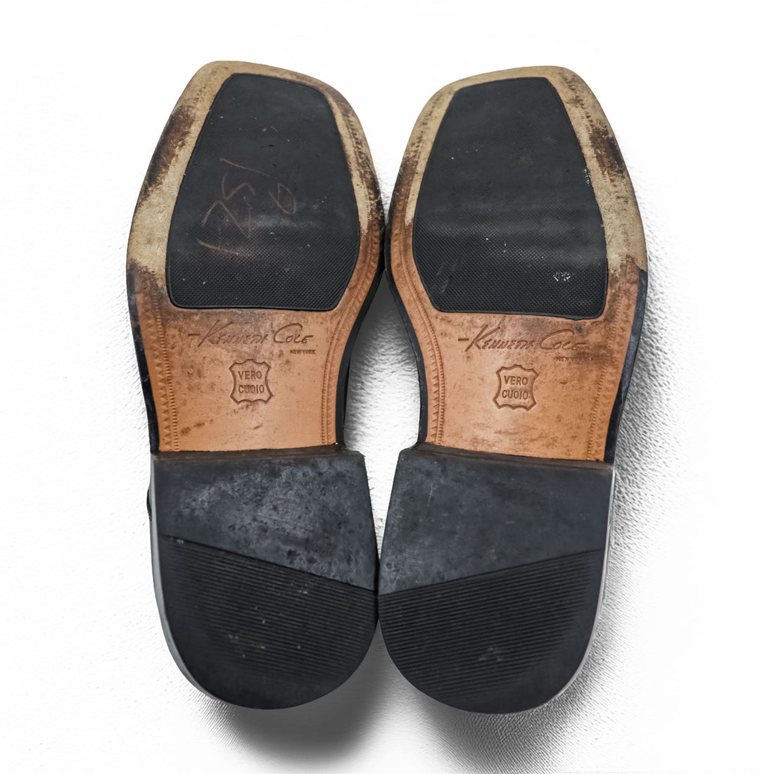 KENNETH COLE 90年代 スクエアトゥ Uチップ ドレスシューズ 革靴 27cm ブラウン レザー M72305