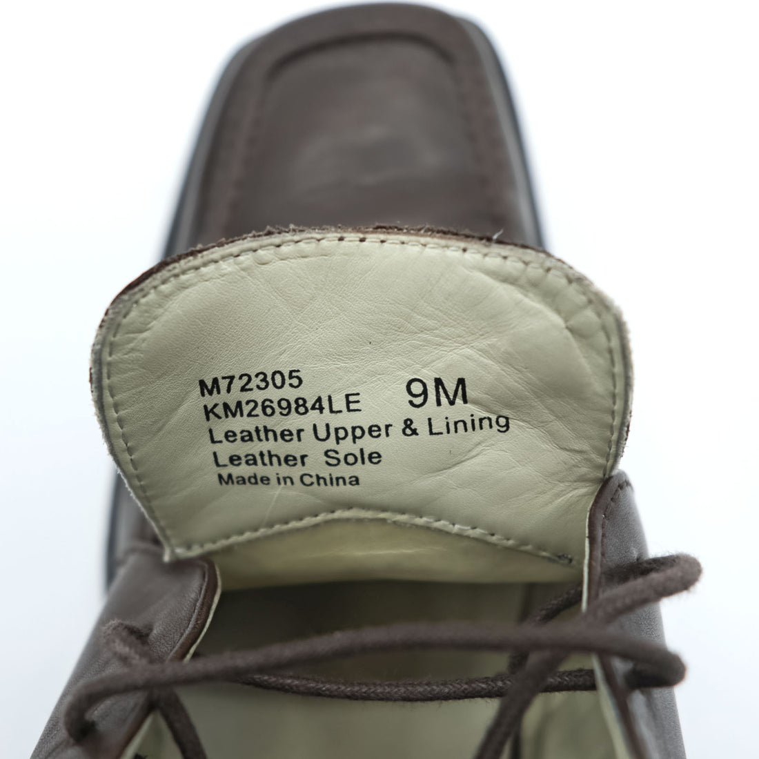 KENNETH COLE 90年代 スクエアトゥ Uチップ ドレスシューズ 革靴 27cm ブラウン レザー M72305