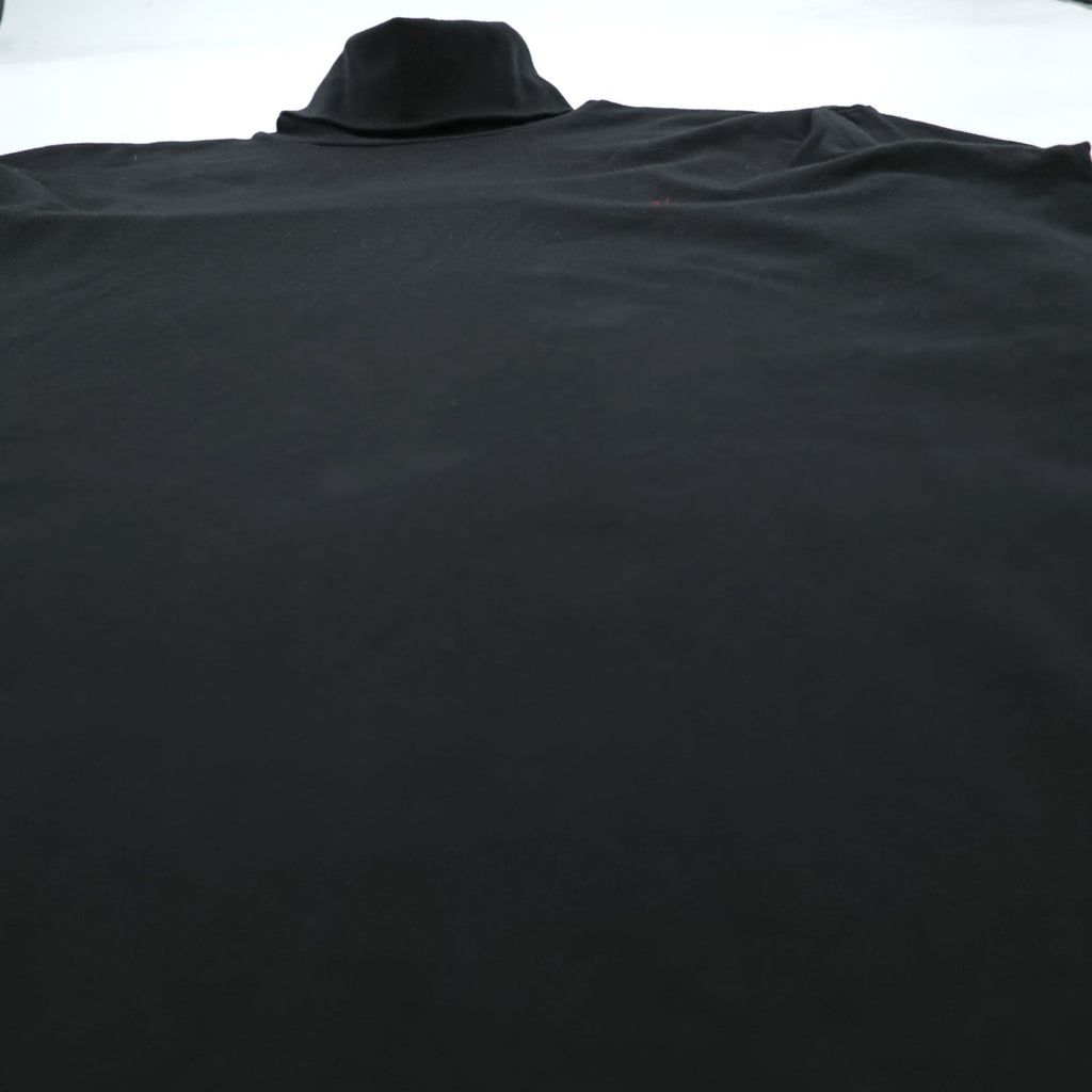Polo Ralph Lauren 90s Vintage Turtleneck Long Sleeve T-Shirt, Size L, Black, Small Pony Embroidery
