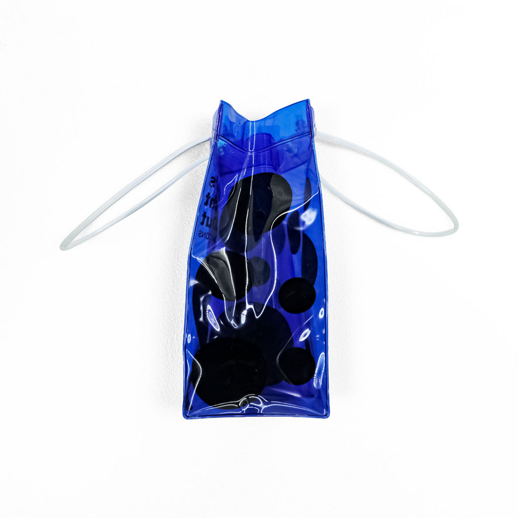 COMME des GARÇONS × VOGUE Clear Vinyl Mini Bag Blue Dot Drink Holder Wine Bag FASHION’S NIGHT OUT Novelty