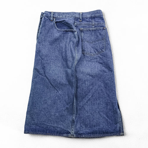 ARMANI JEANS 90s Vintage Italian Made Denim Skirt M Blue