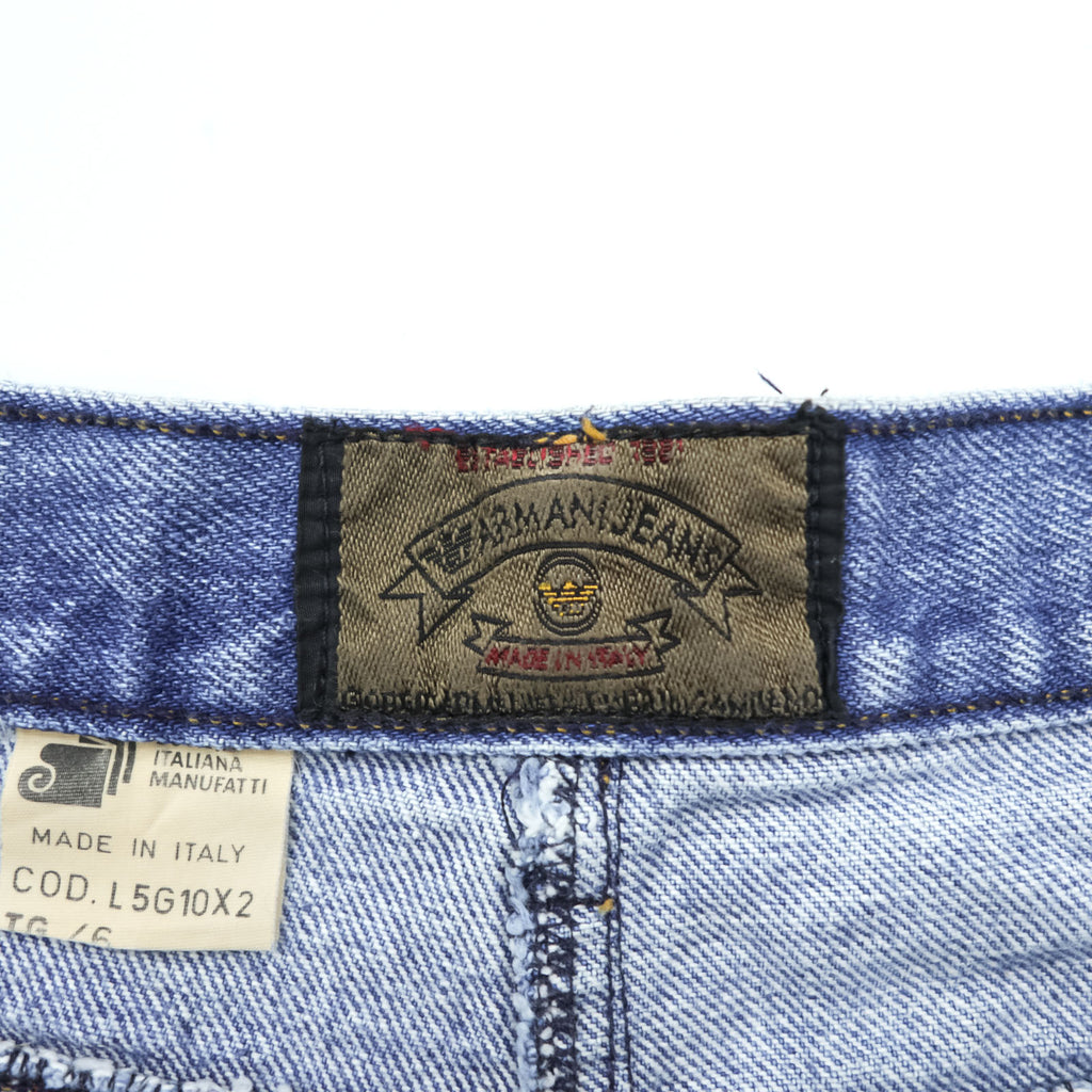 ARMANI JEANS 90年代 イタリア製 ヴィンテージ デニム ロングスカート M インディゴ ブルー