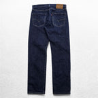 Levi Strauss 502 Tapered Fit Denim Pants Jeans, Size M, Blue, Big E, Leather Patch, 29507-0280