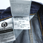 Levi Strauss 502 Tapered Fit Denim Pants Jeans, Size M, Blue, Big E, Leather Patch, 29507-0280
