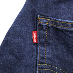Levi Strauss 502 Tapered Fit Denim Pants Jeans, Size M, Blue, Big E, Leather Patch, 29507-0280