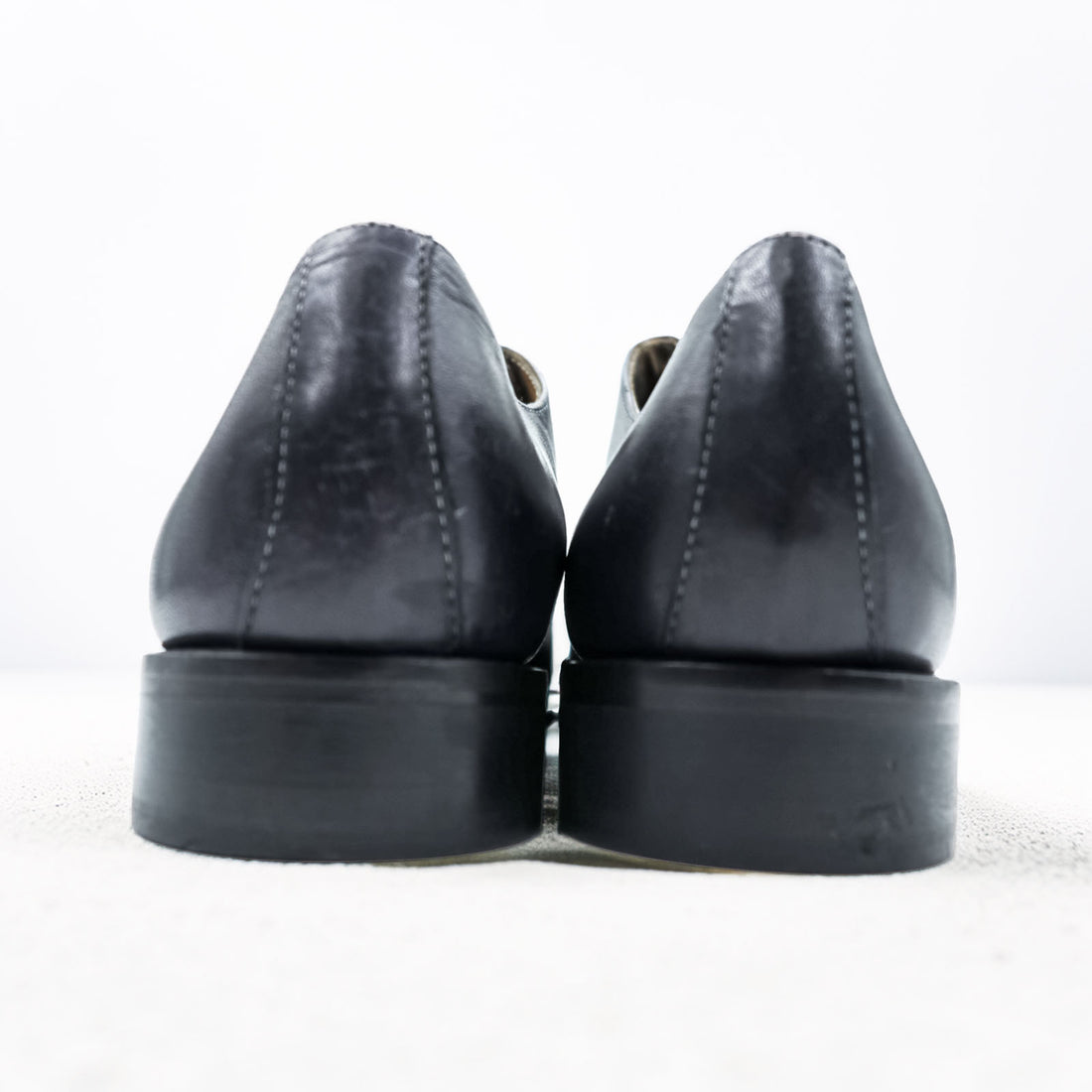 DEVRED イタリア製 ストレートチップ ドレスシューズ 革靴 27.5cm ネイビー レザー