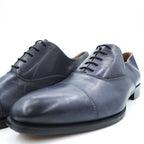 DEVRED イタリア製 ストレートチップ ドレスシューズ 革靴 27.5cm ネイビー レザー