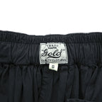 GOLD Toyo Enterprise Japan Made Big Short Pants FREE Black COTTON BROAD GATHER SHORTS GL51705