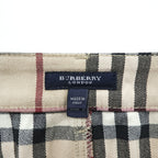 BURBERRY LONDON イタリア製 ノバチェック タイト スカート L ベージュ 膝丈 コットン ストレッチ