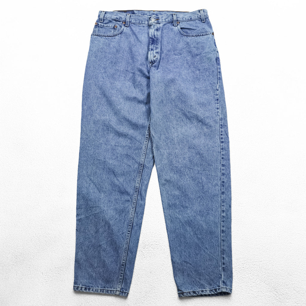 Levi Strauss 2000s Vintage 560 Baggy Loose Fit Tapered Denim Pants Jeans XL and up Blue Loose Fit Tapered Leg Columbia Made 00560-4834