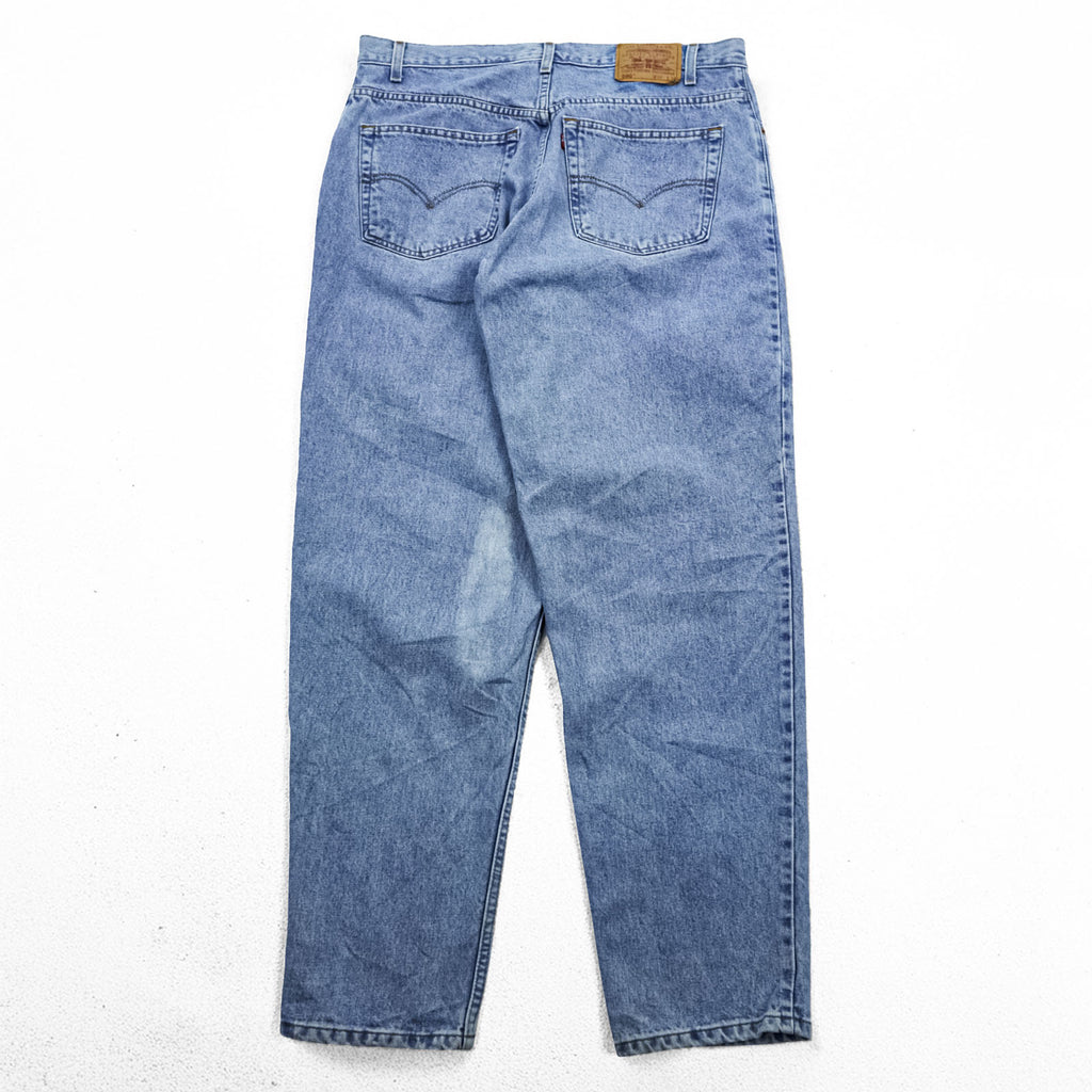 Levi Strauss 2000s Vintage 560 Baggy Loose Fit Tapered Denim Pants Jeans XL and up Blue Loose Fit Tapered Leg Columbia Made 00560-4834