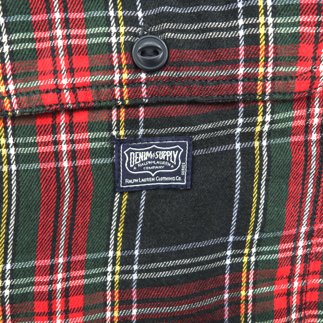DENIM & SUPPLY RALPH LAUREN タータンチェック シャツ XL グリーン レッド 胸ポケット