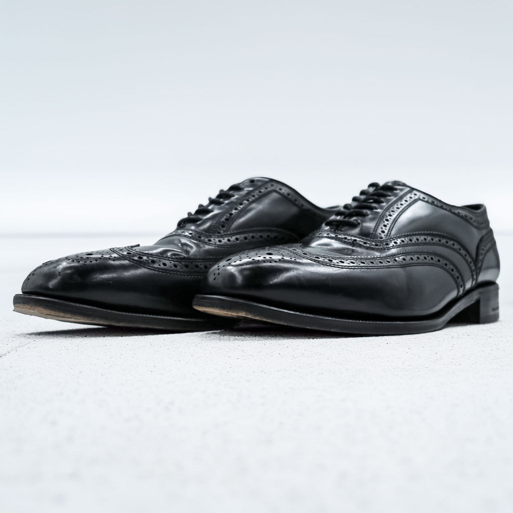 FLORSHEIM ウィングチップ メダリオン ドレスシューズ 革靴 28cm ブラック レザー 17066-01