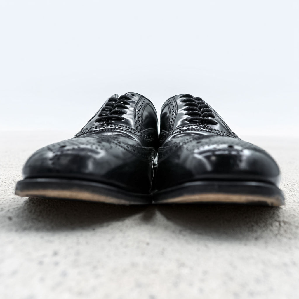 FLORSHEIM ウィングチップ メダリオン ドレスシューズ 革靴 28cm ブラック レザー 17066-01