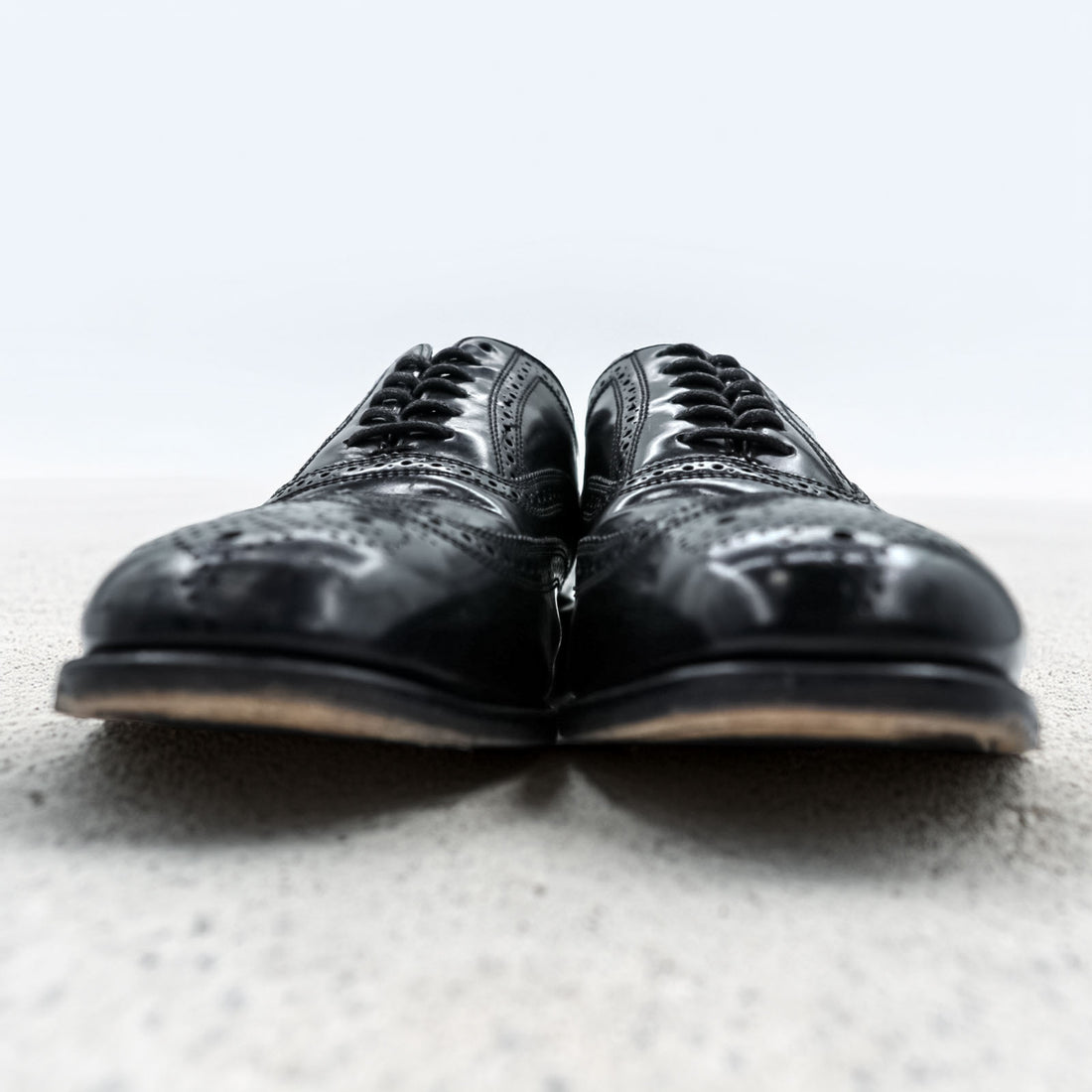 FLORSHEIM ウィングチップ メダリオン ドレスシューズ 革靴 28cm ブラック レザー 17066-01