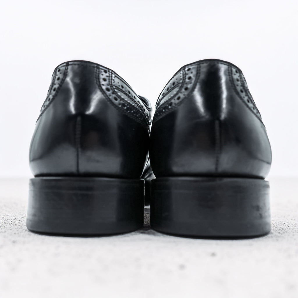 FLORSHEIM ウィングチップ メダリオン ドレスシューズ 革靴 28cm ブラック レザー 17066-01