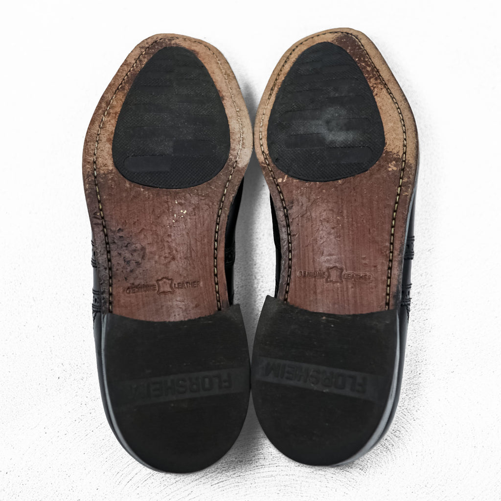 FLORSHEIM ウィングチップ メダリオン ドレスシューズ 革靴 28cm ブラック レザー 17066-01